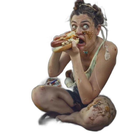 food, face, creature, dress transparent PNG cut-out