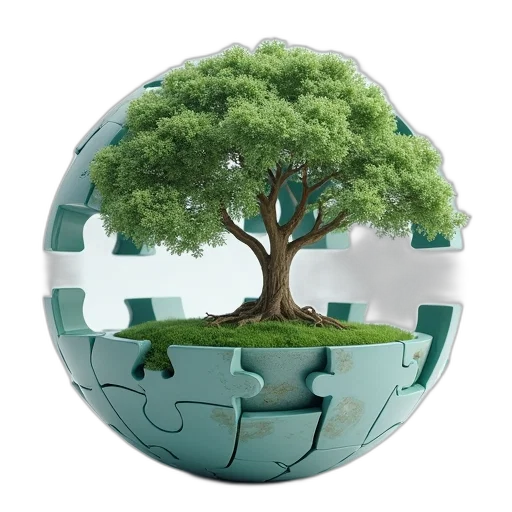 tree, furniture, crown, 3d render transparent PNG cut-out
