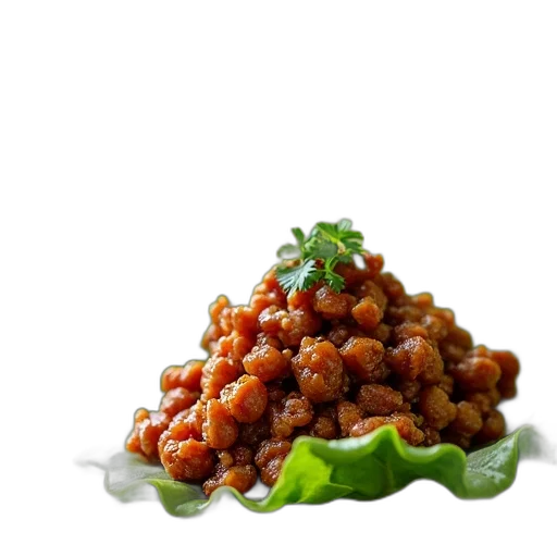 food, crown, hair, 3d render transparent PNG cut-out