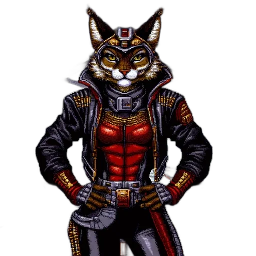 jacket, pixel art, comic book art, concept art transparent PNG cut-out