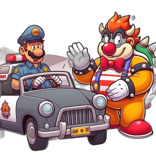 car, concept art, pixel art, cartoon transparent PNG cut-out