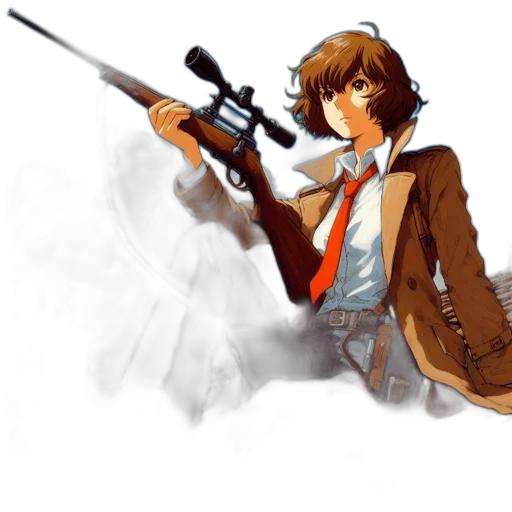 weapon, staff, jacket, concept art transparent PNG cut-out