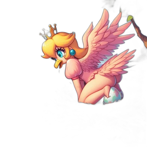 staff, crown, dragon, fantasy art transparent PNG cut-out
