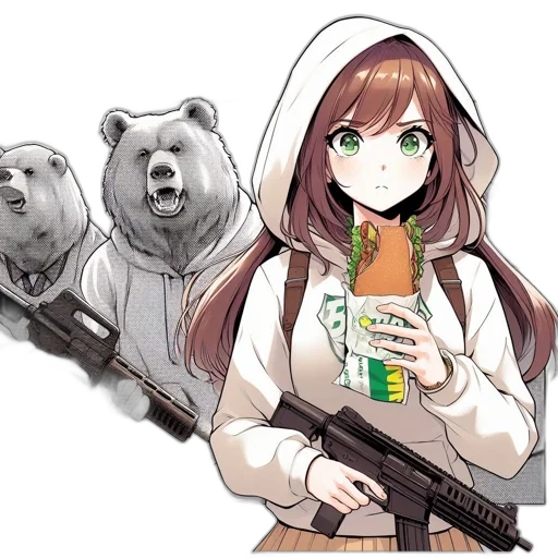 weapon, food, animal, creature transparent PNG cut-out