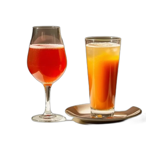 food, 3d render, two, glass transparent PNG cut-out