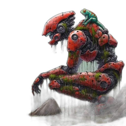 creature, robot, dragon, mask transparent PNG cut-out