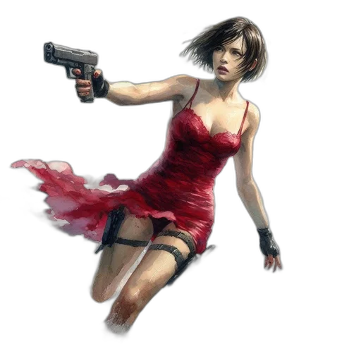 weapon, dress, concept art, comic book art transparent PNG cut-out