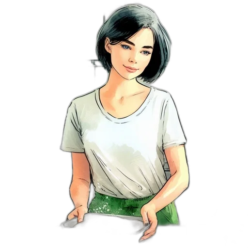 staff, jewelry, dress, face transparent PNG cut-out