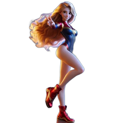 dress, concept art, 3d render, comic book art transparent PNG cut-out