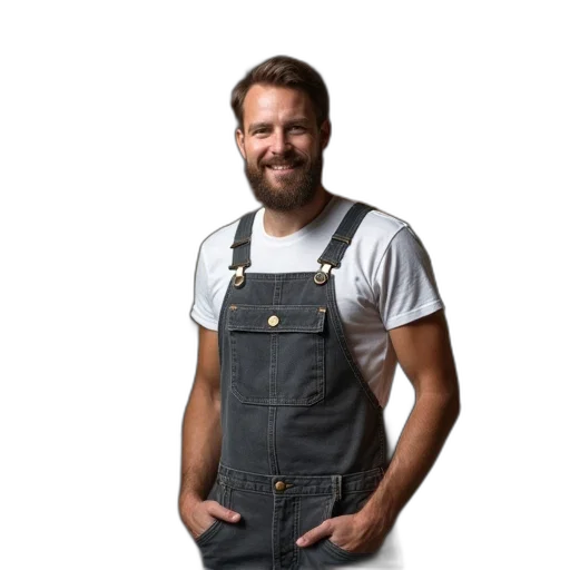 staff, jacket, face, robot transparent PNG cut-out