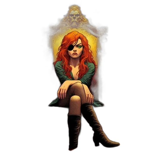 jacket, comic book art, concept art, fantasy art transparent PNG cut-out