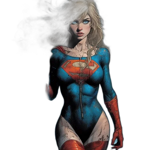 comic book art, concept art, fantasy art, photorealistic transparent PNG cut-out