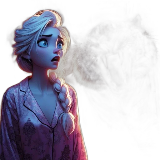 face, dress, concept art, comic book art transparent PNG cut-out