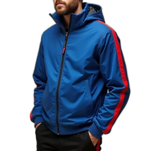 jacket, face, staff, 3d render transparent PNG cut-out