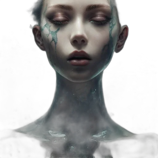face, mask, robot, creature transparent PNG cut-out