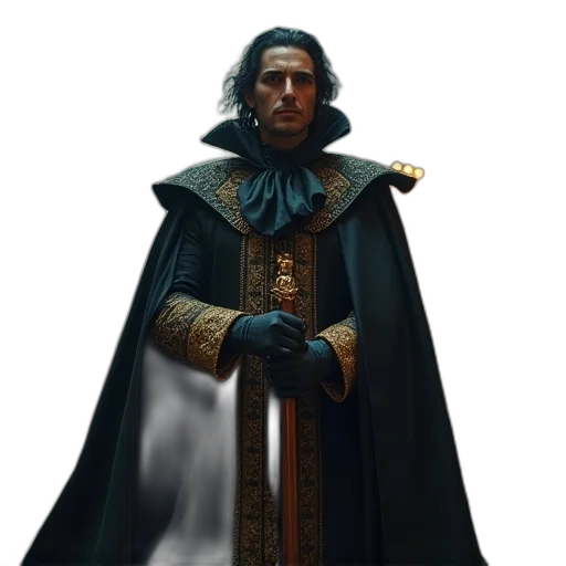 staff, sword, crown, jacket transparent PNG cut-out