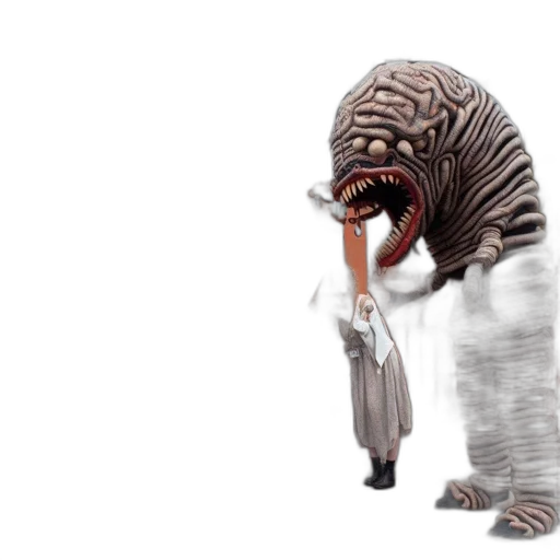 creature, animal, staff, mask transparent PNG cut-out