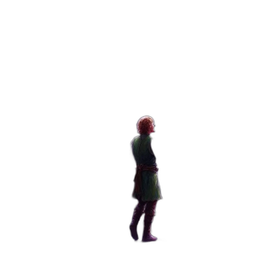 dress, jacket, robot, staff transparent PNG cut-out