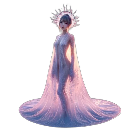 dress, crown, creature, concept art transparent PNG cut-out