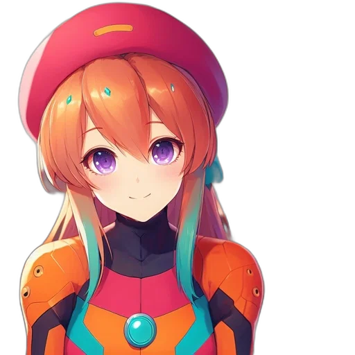 robot, face, dress, hat transparent PNG cut-out