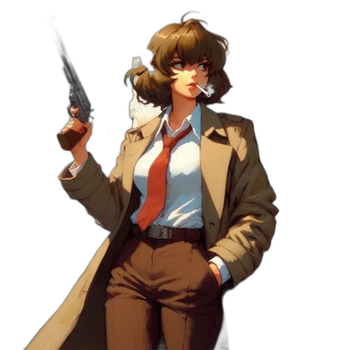 jacket, staff, weapon, umbrella transparent PNG cut-out