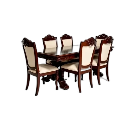 furniture, 3d render, photorealistic, mahogany transparent PNG cut-out