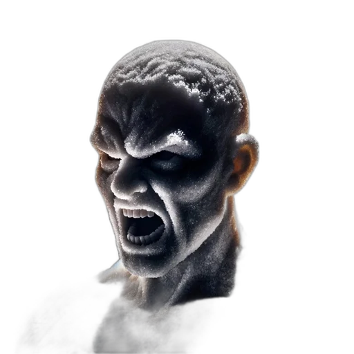 face, mask, creature, staff transparent PNG cut-out