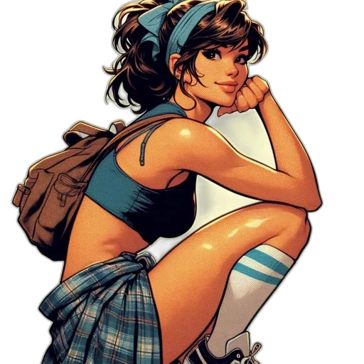 dress, comic book art, concept art, cartoon transparent PNG cut-out