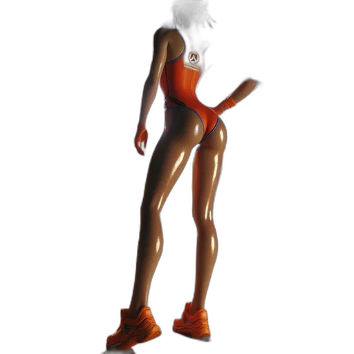 robot, dress, creature, staff transparent PNG cut-out