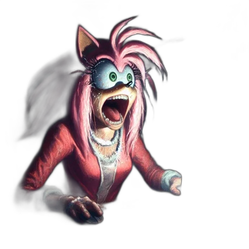 animal, creature, jacket, staff transparent PNG cut-out
