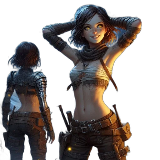 weapon, concept art, cyberpunk, comic book art transparent PNG cut-out