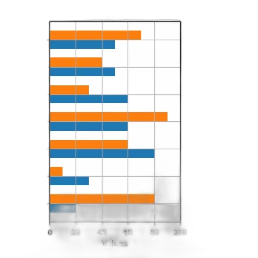 monochrome, bar, chart, two transparent PNG cut-out