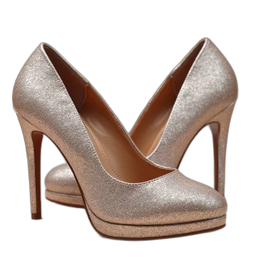 shoes, golden, earth tones, women transparent PNG cut-out