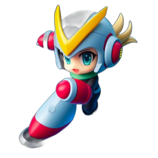 robot, weapon, staff, 3d render transparent PNG cut-out