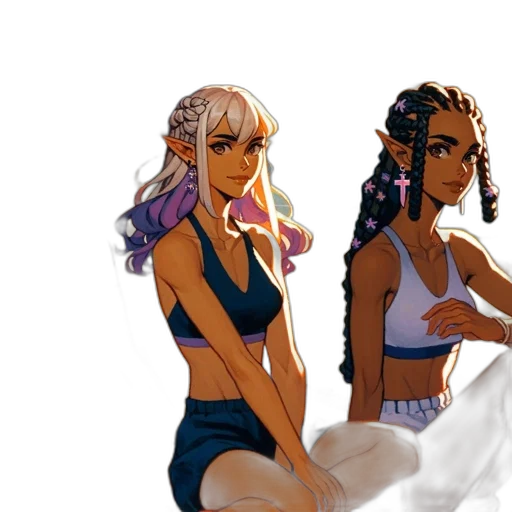 concept art, fantasy art, pixel art, anime transparent PNG cut-out