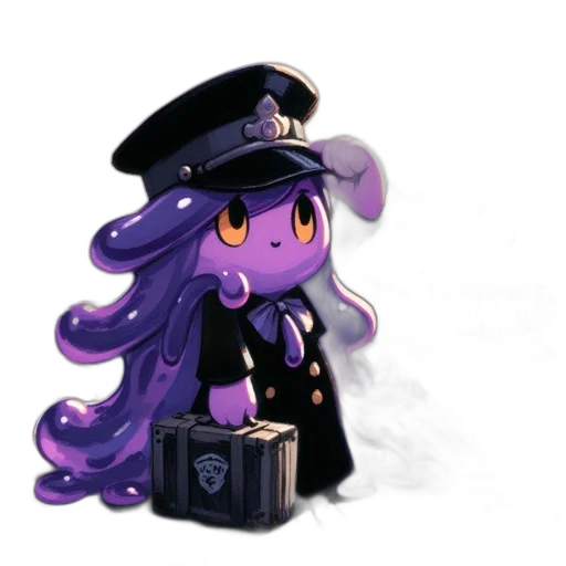 staff, hat, weapon, creature transparent PNG cut-out