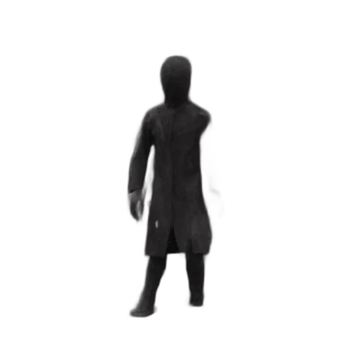 mask, jacket, creature, staff transparent PNG cut-out