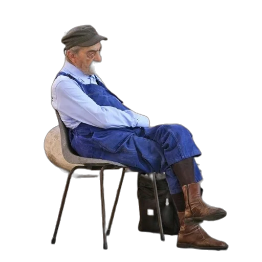 furniture, staff, jacket, hat transparent PNG cut-out