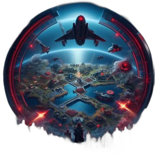 concept art, outer space, futuristic, scene transparent PNG cut-out
