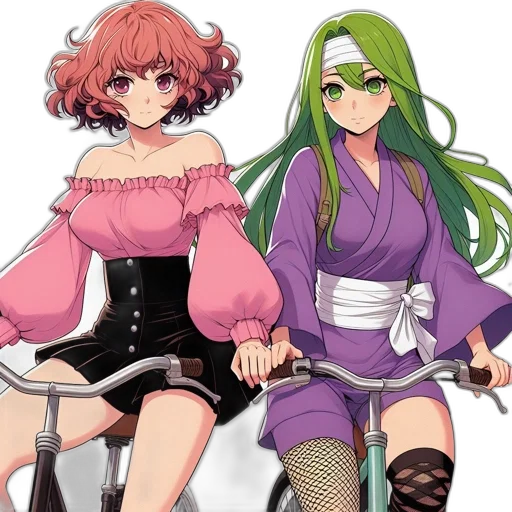 dress, anime, concept art, pixel art transparent PNG cut-out