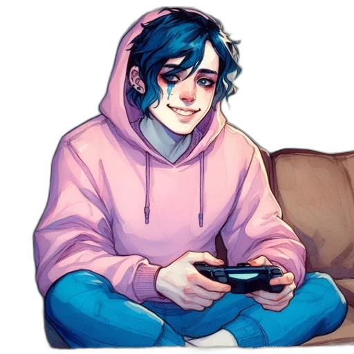 jacket, pixel art, concept art, cartoon transparent PNG cut-out