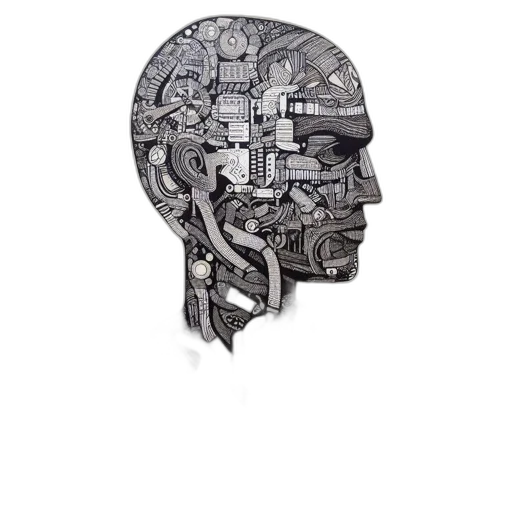 robot, mask, face, crown transparent PNG cut-out
