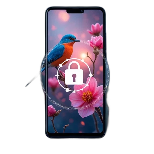 smartphone, colorful, wallpaper, bird transparent PNG cut-out