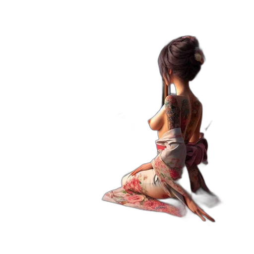 dress, jewelry, staff, creature transparent PNG cut-out