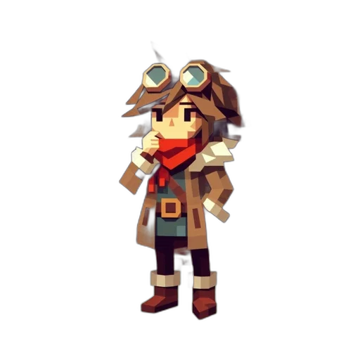 staff, jacket, weapon, robot transparent PNG cut-out