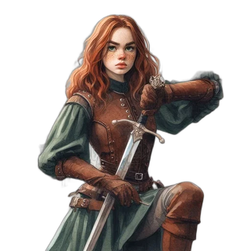 sword, staff, weapon, fantasy art transparent PNG cut-out
