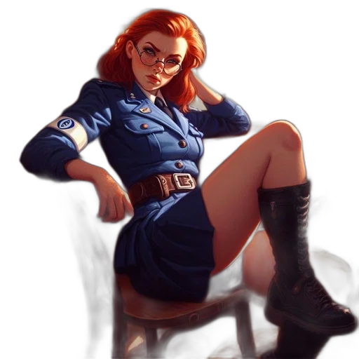 jacket, dress, staff, concept art transparent PNG cut-out