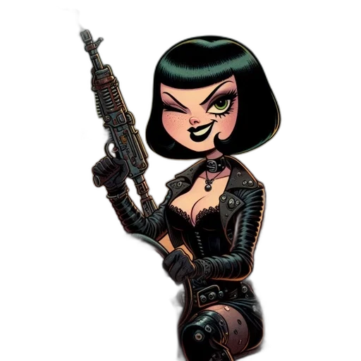 weapon, staff, comic book art, cartoon transparent PNG cut-out