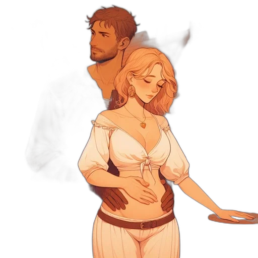 dress, staff, concept art, fantasy art transparent PNG cut-out