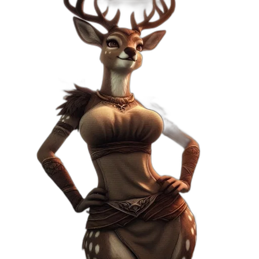 dress, animal, crown, staff transparent PNG cut-out